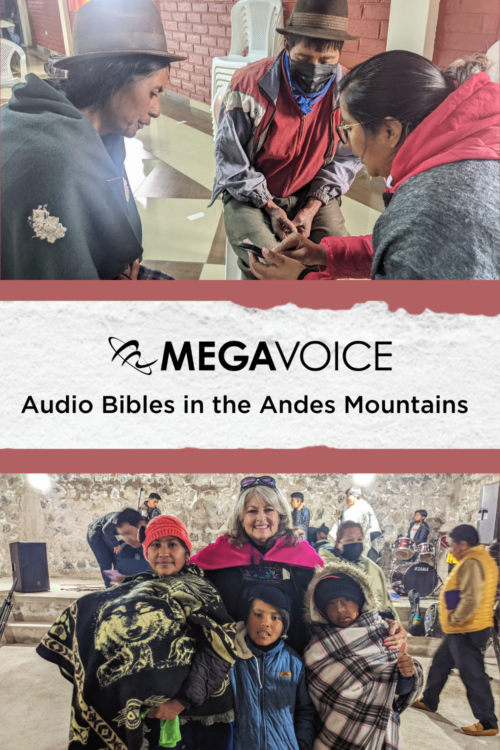 MegaVoice Audio Bibles in the Andes Mountains