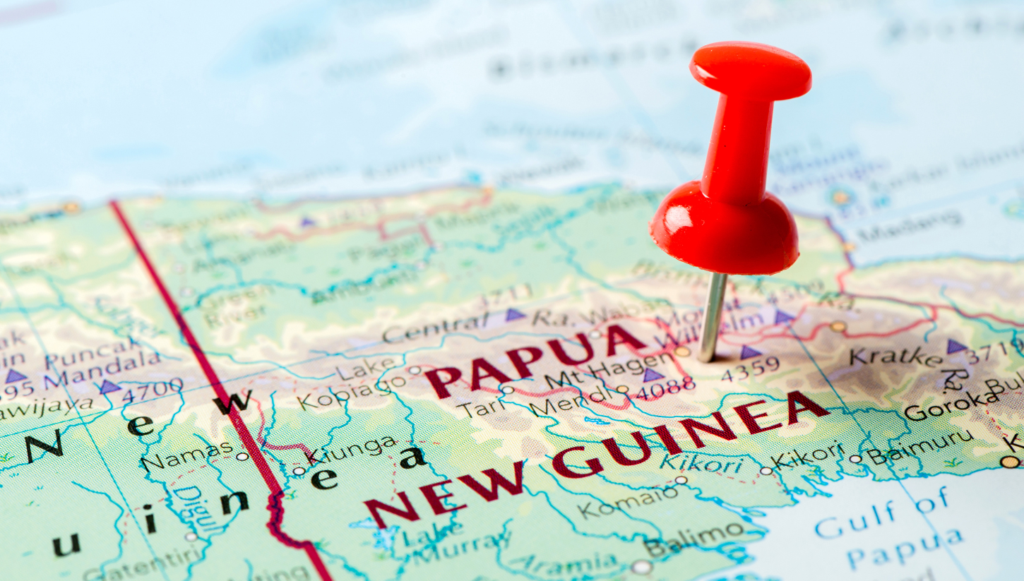 Map of Papua New Guinea